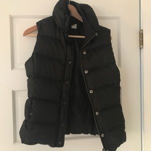 J. Crew factory puffy vest with high collar